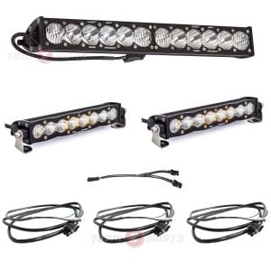 Baja Designs® OnX6+ 20-inch, 2x S8 10-inch LED Light Bars, Upfitter Wiring, Splitter
