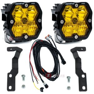 Baja Designs® Squadron 2.0 Pro Amber Driving/Combo LED Ditch Lights Kit for 16-23 Tacoma