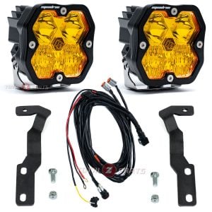 Baja Designs® Squadron 2.0 Sport Amber Driving/Combo LED Ditch Lights Kit for 16-23 Tacoma