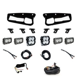 Baja Designs® Squadron 2.0 Pro / S2 Sport Fog Lights Kit (21-26 Ford Bronco, Steel Bumper)