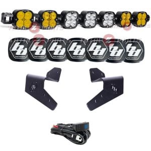 Baja Designs® 7 XL Pro Amber/Clear Linkable Roof Mount LED Light Bar Kit (24+ Maverick R)