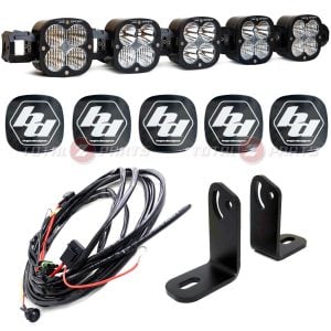 Baja Designs™ 5 XL Linkable LED Universal Light Bar, Wiring Harness, Brackets, Rock Guards