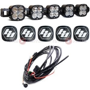 Baja Designs™ 5 XL Linkable LED Universal Light Bar, Wiring Harness, Rock Guards