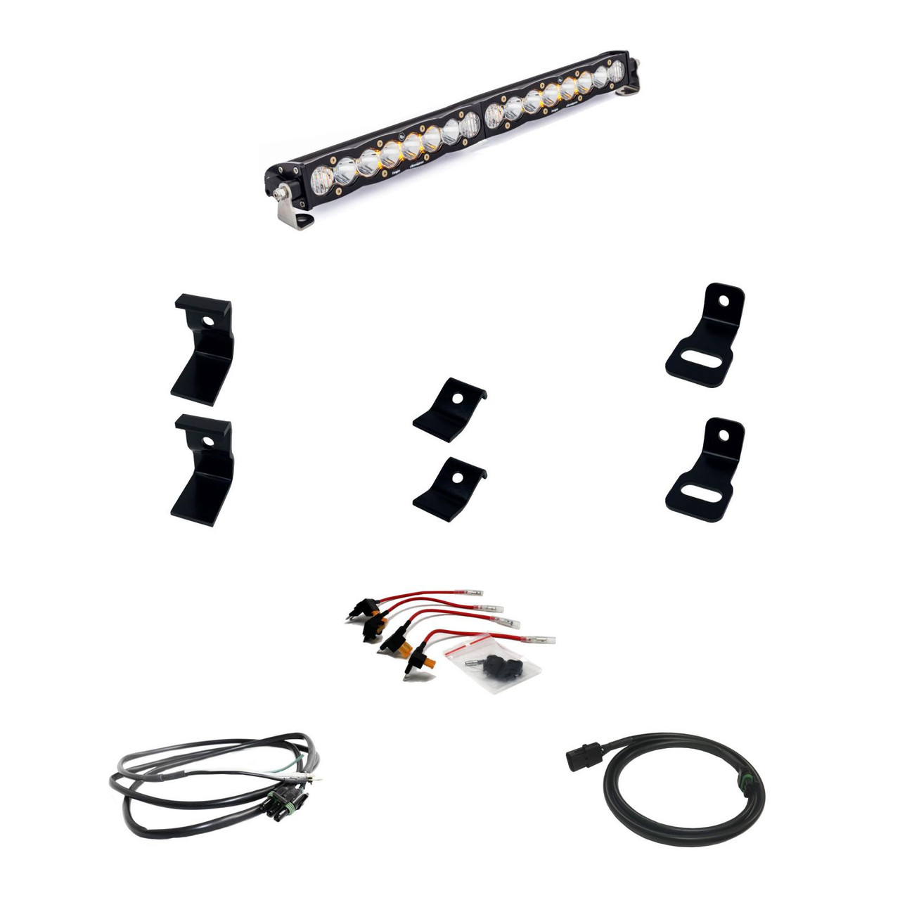 Baja Designs® S8 20″ Front Grille Light Bar Kit (19-24 RAM 1500 Rebel & 21-24 TRX)