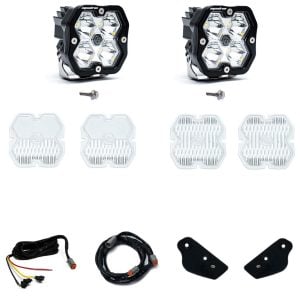 Baja Designs® Squadron 2.0 Sport A-Pillar LED Ditch Lights Upfitter Kit (2021-UP Bronco)
