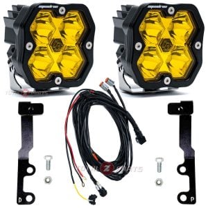 Baja Designs® Squadron 2.0 Sport Amber Spot Beam LED Ditch Lights Kit for 22+ Tundra