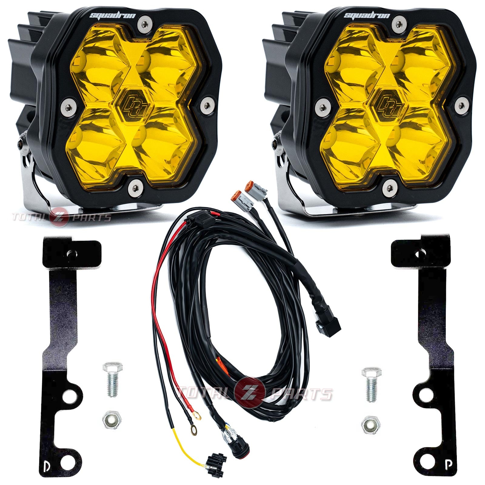 Baja Designs® Squadron 2.0 Sport Amber Spot Beam LED Ditch Lights Kit for 22+ Tundra