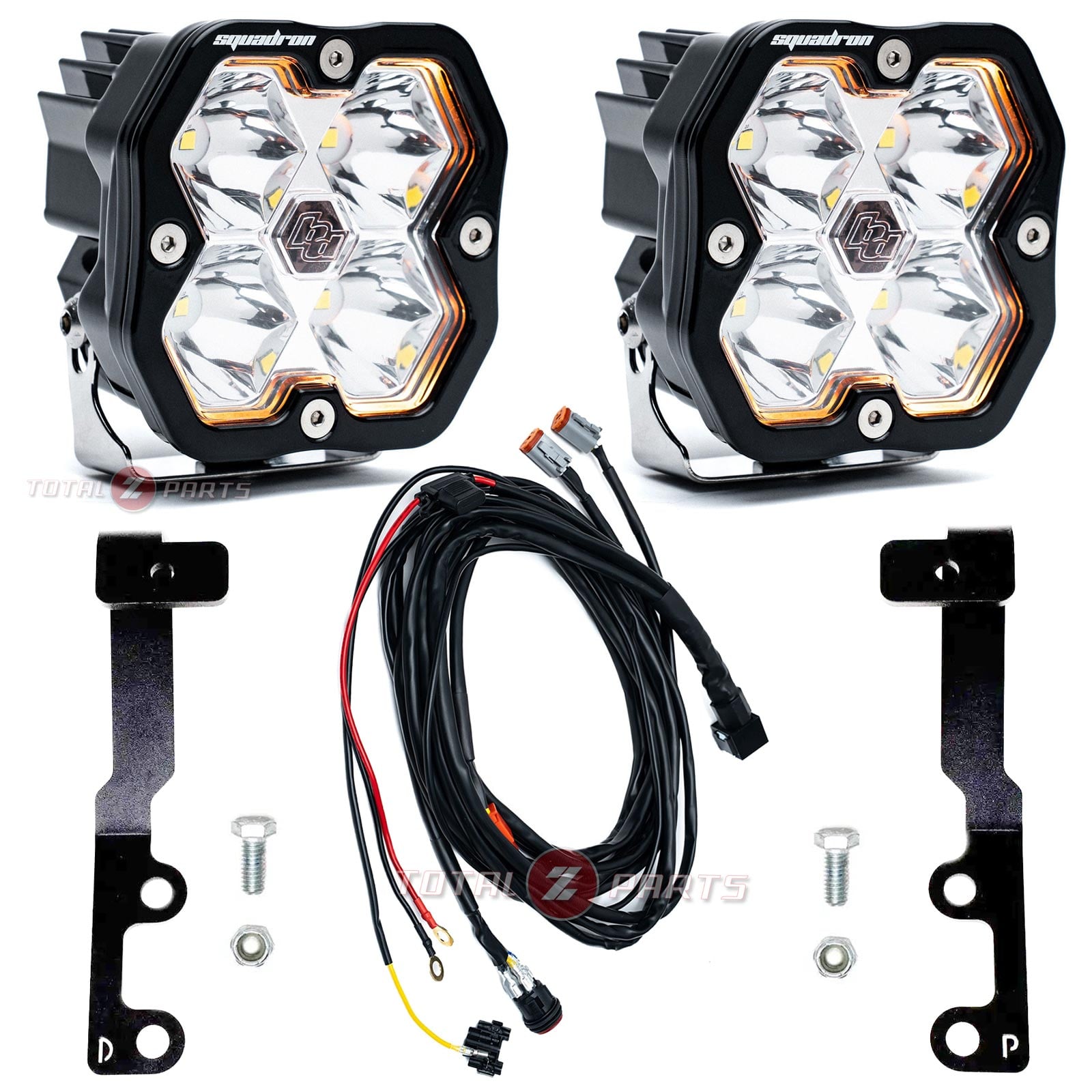 Baja Designs® Squadron 2.0 Sport Clear Spot Beam LED Ditch Lights Kit for 25-26 4Runner