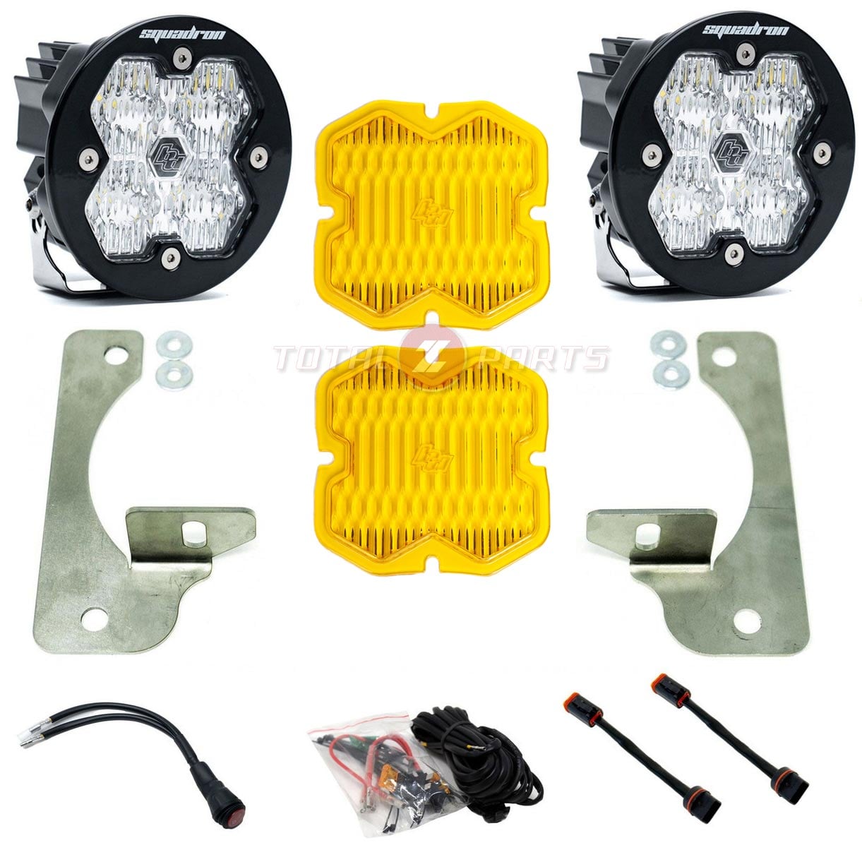 Baja Designs® Squadron 2.0 Sport Amber LED Fog Lights Kit (18+ Wrangler / Gladiator Rubicon)