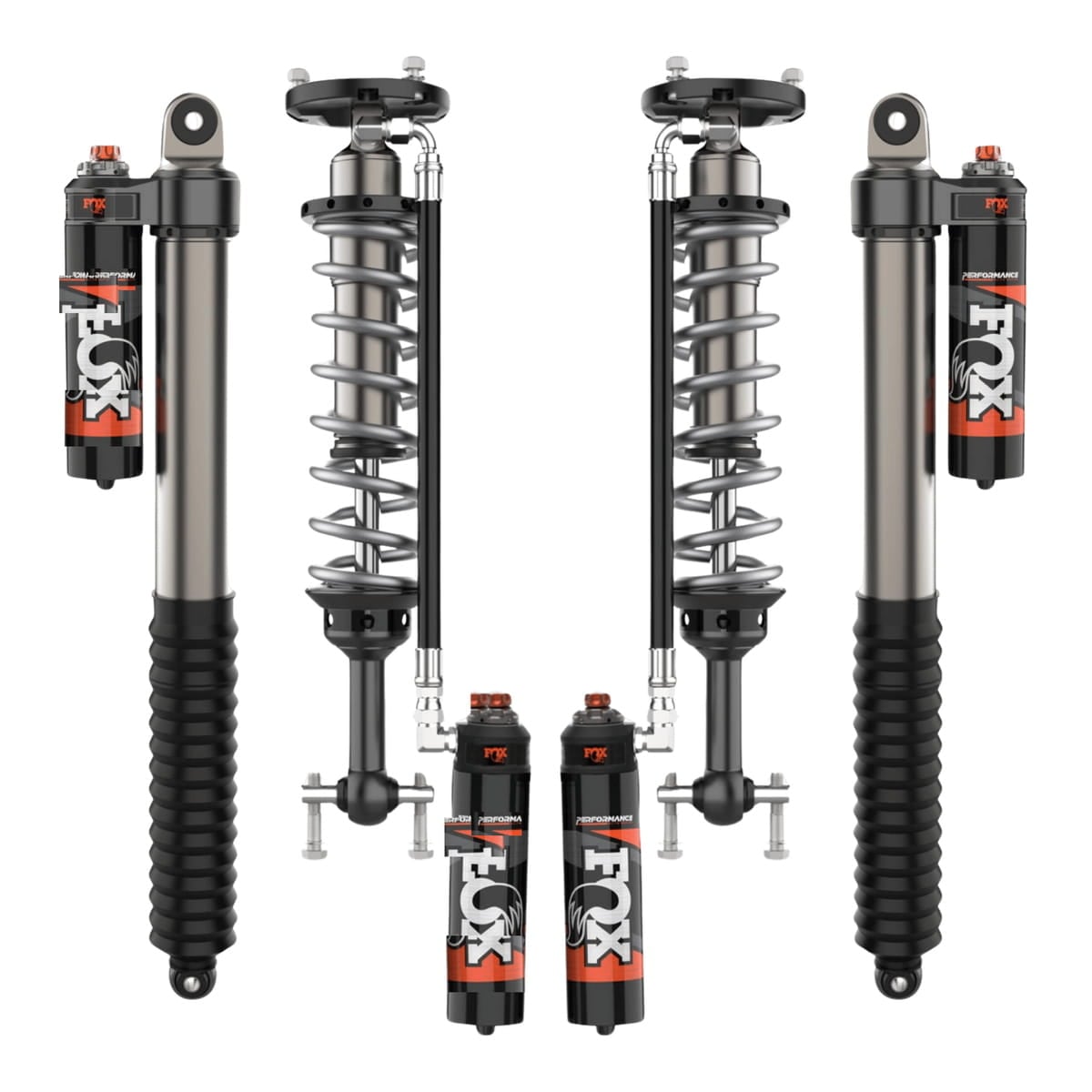 FOX® 2.5 Performance Elite Front Coilovers & Rear Shocks for 2021-2026 Ford F150 FOX® 2.5 Performance Elite Front Coilovers & Rear Shocks for 2021-2026 Ford F150