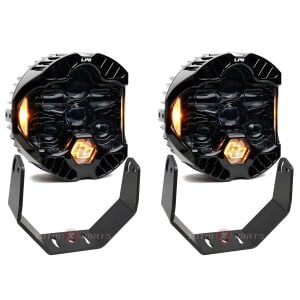 Baja Designs® DOT LP6 Clear 5000K (Amber DRL) Pair Light Pods Universal & Brackets