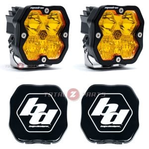Baja Designs® Squadron 2.0 Sport Amber Pair Driving/Combo Lights w/Rock Guards (Without Wiring)