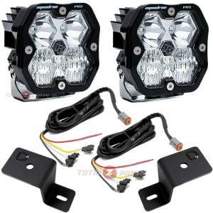 Baja Designs® Squadron 2.0 Pro Clear Driving/Combo Ditch Lights Kit (Upfitter Wiring) for 21-26 Ford F150