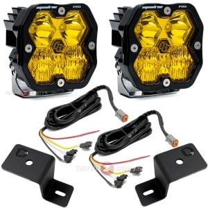 Baja Designs® Squadron 2.0 Pro Amber Driving/Combo Ditch Lights Kit (Upfitter Wiring) for 21-26 Ford F150