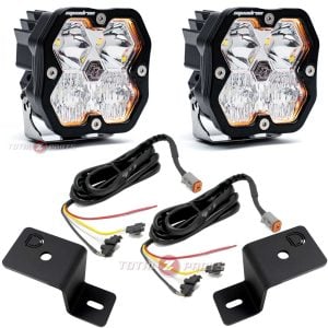 Baja Designs® Squadron 2.0 Sport Driving/Combo Ditch Lights Kit (Upfitter Wiring) for 21-26 Ford F150
