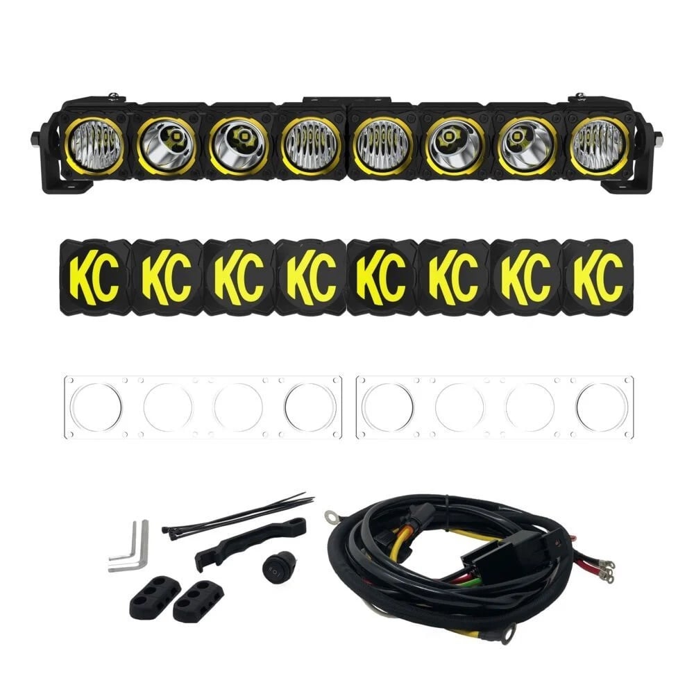 KC HiLiTES™ Flex Era® 20-inch Light Bar w/ Wiring, Lenses, Covers